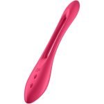 SATISFYER - ELASTIC JOY VIBRATORIUS RAUDONAS
