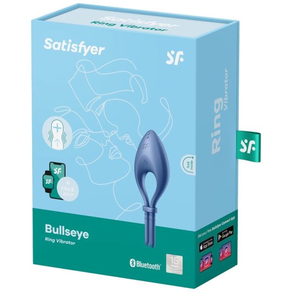 SATISFYER RING – satisfyer - tikslinis žiedas vibratorius aplikacija mėlyna - Image 3
