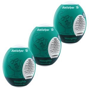 SATISFYER - 3 masturbatoriusIAUS KIAUŠINIAI NAUGHTY