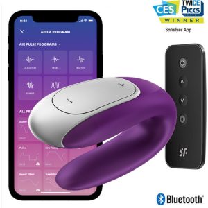SATISFYER CONNECT – satisfyer - duble fun partner vibratorius purpurinis
