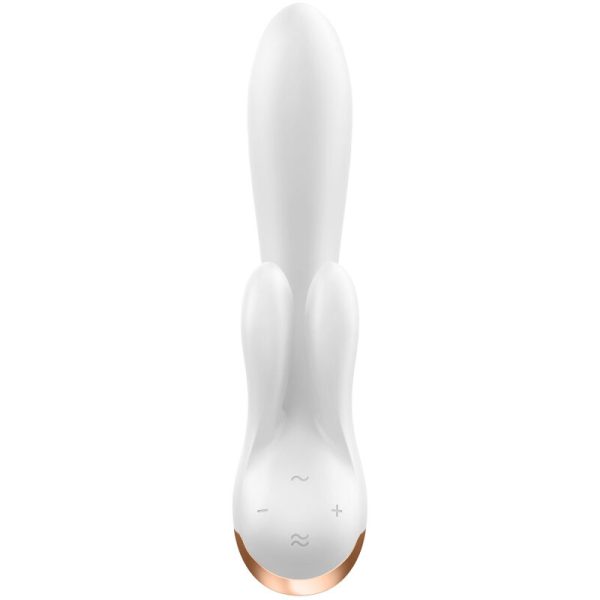 SATISFYER - DOUBLE FLEX VIBRATOR APP WHITE - Image 3