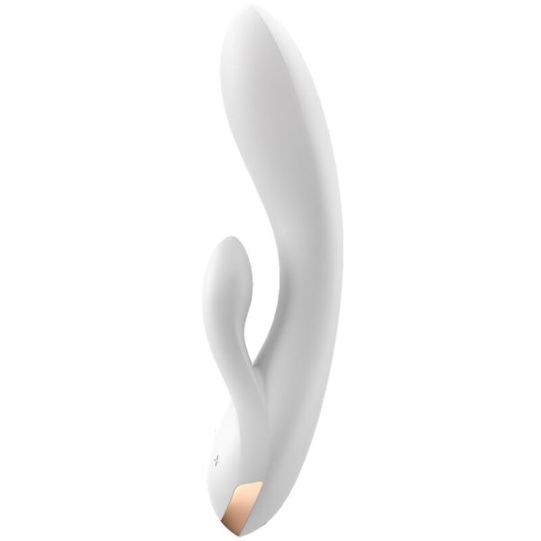 SATISFYER - DOUBLE FLEX VIBRATOR APP WHITE - Image 2