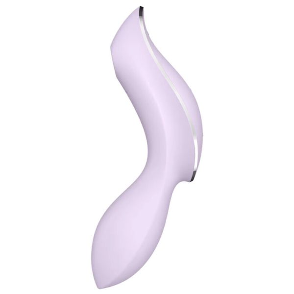 SATISFYER AIR PULSE – satisfyer - kreivas trinity 2 air pulse vibratorius purpurinis - Image 2