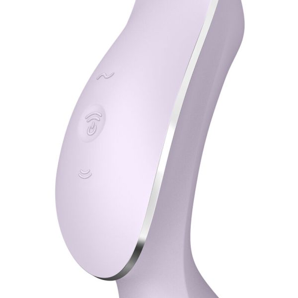 SATISFYER AIR PULSE – satisfyer - kreivas trinity 2 air pulse vibratorius purpurinis - Image 3