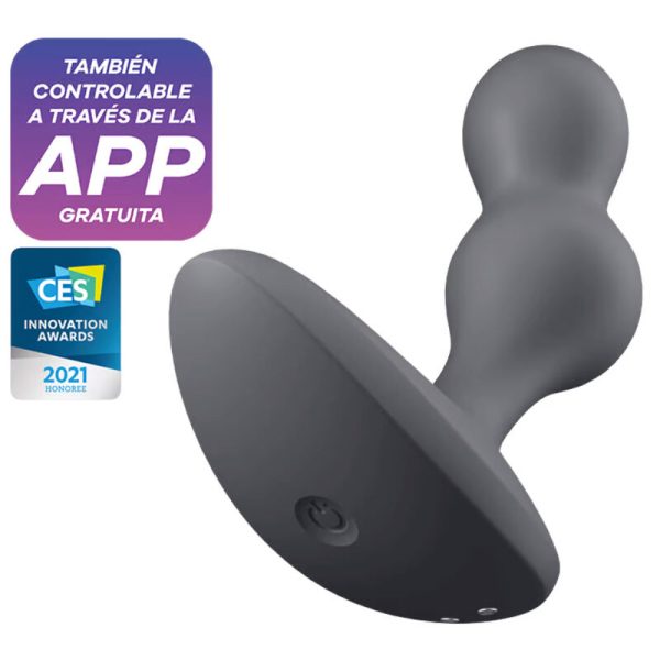 SATISFYER CONNECT – satisfyer - gilus nardymo vibratorius su programėle pilkas