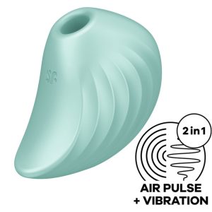 SATISFYER AIR PULSE – satisfyer - perlo nardytojas air pulse stimuliatorius & vibratorius žalias