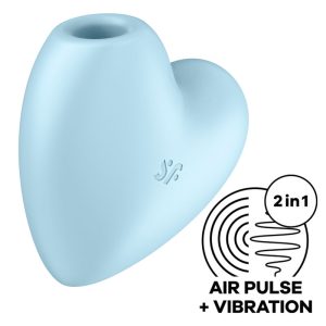 SATISFYER AIR PULSE – satisfyer - širdies kirpėjas ora pulso stimuliatorius & vibratorius mėlynas