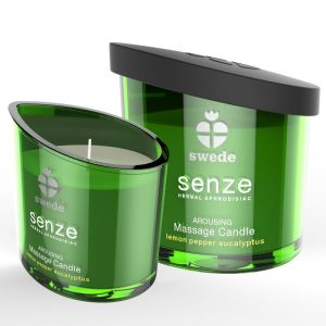 SWEDE - SENZE MASAŽINĖ ŽVAKĖ - CITRINA, PIPIRAS, EUKALIPTA