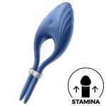 SATISFYER - DUELIST VIBRATOR RING MĖLYNAS