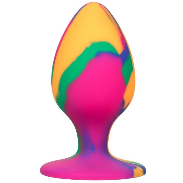 CALEXOTICS – drąsi didelė tie-dye analinė kamštis