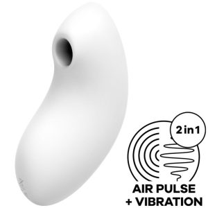 SATISFYER AIR PULSE – satisfyer - vulvos mylėtojas 2 air pulse stimuliatorius ir vibratorius balta