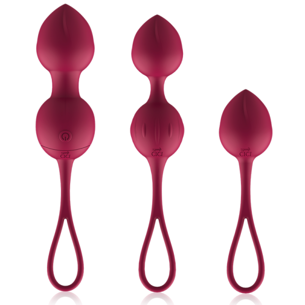 CICI BEAUTY – premium silikoniniai 3 vibruojantys kegelio kamščiai su nuotoliniu valdymu - Image 3