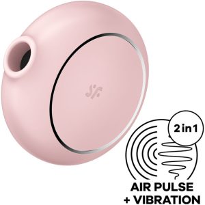 SATISFYER AIR PULSE – satisfyer - pro to go 3 dubulis air pulse stimuliatorius ir vibratorius rožinis