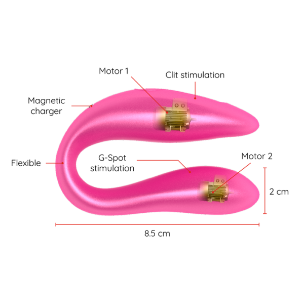 ONINDER – pink g-taškas ir klitoriaus stimuliatorius - nemokama rožinė programėlė - Image 3