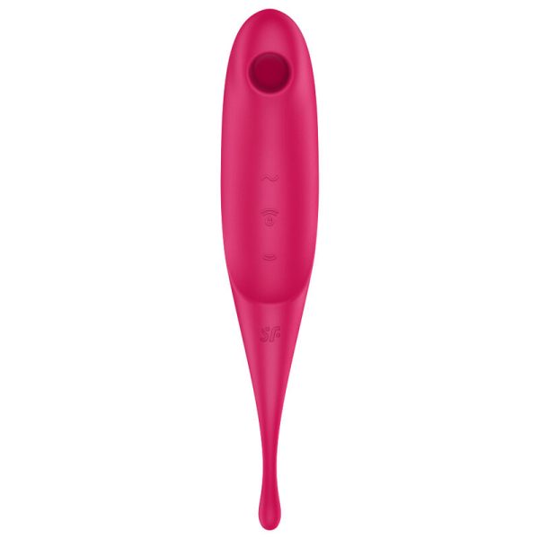 SATISFYER AIR PULSE – satisfyer - sukamas pro air pulse stimuliatorius ir vibratorius raudonas - Image 2