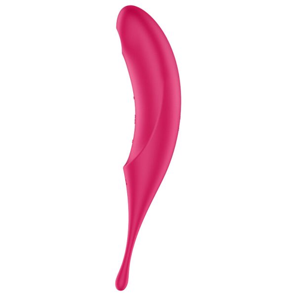 SATISFYER AIR PULSE – satisfyer - sukamas pro air pulse stimuliatorius ir vibratorius raudonas - Image 3