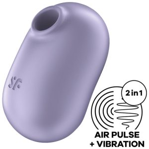 SATISFYER AIR PULSE – satisfyer - pro to go 2 dubulis ora pulso stimuliatorius ir vibratorius violetinis