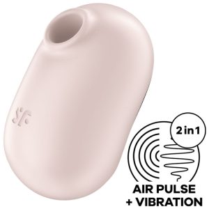 SATISFYER AIR PULSE – satisfyer - pro to go 2 dublinis ora pulso stimuliatorius & vibratorius beige
