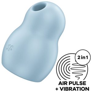 SATISFYER AIR PULSE – satisfyer - pro to go 1 dubulis ora pulso stimuliatorius ir vibratorius mėlynas