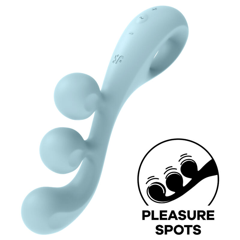 SATISFYER VIBRATOR – satisfyer - tri ball 2 multi vibrator mėlynas