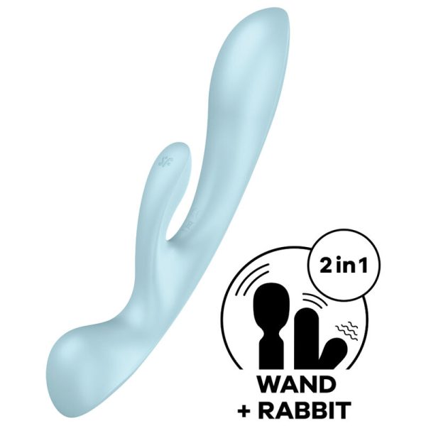 SATISFYER VIBRATOR – satisfyer - triple oh hibridinis vibratorius mėlynas - Image 3