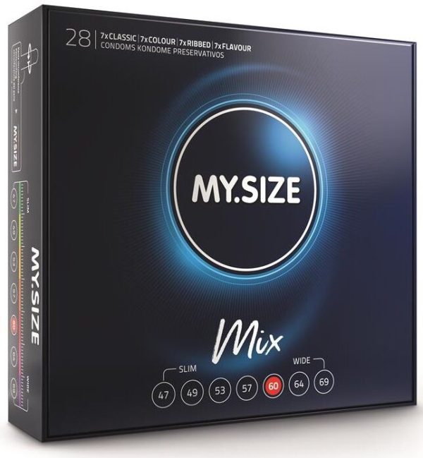 MY SIZE MIX – my size - mix prezervatyvai 60 mm 28 vienetų