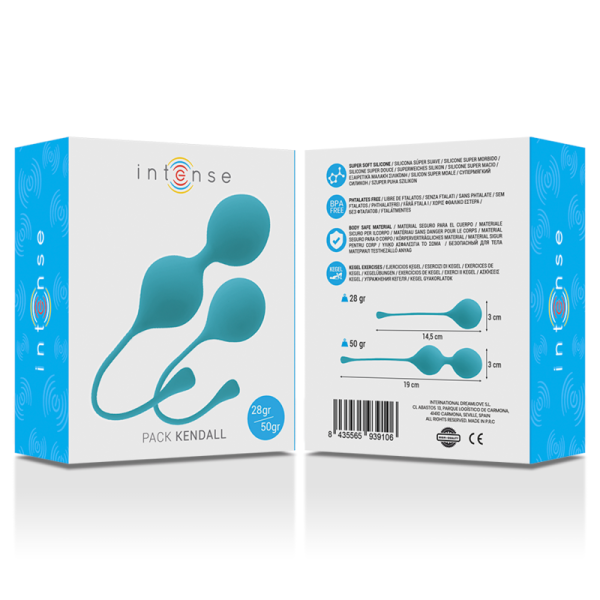 INTENSE HEALTH & FUN – intense - kegelio kamščiai paketas kendall mėlyna - Image 2