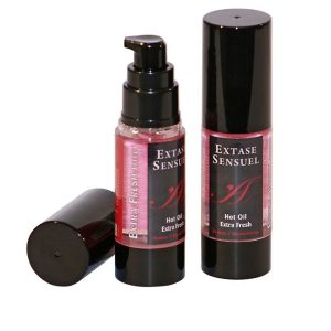 EXTASE SENSUAL – masažo aliejus su papildomu šaltu braškių efektu 30 ml