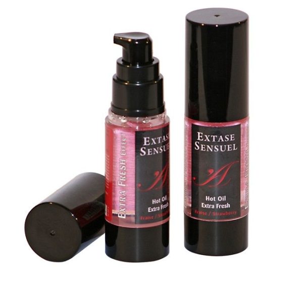 EXTASE SENSUAL – masažo aliejus su papildomu šaltu braškių efektu 30 ml
