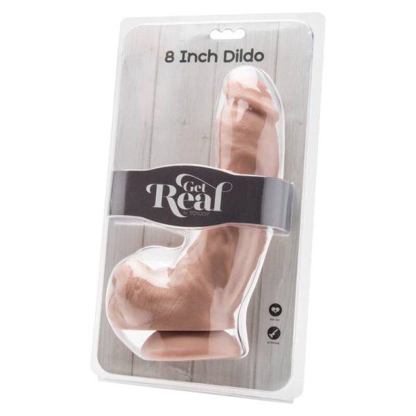 GET REAL – 20,5 cm dildo su kamščiais - Image 2