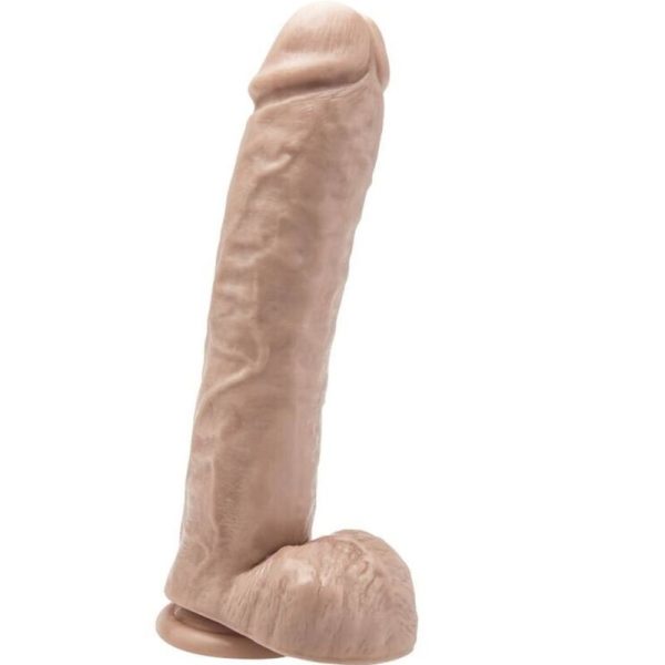 GET REAL – 28 cm dildo su kamščiais odos spalvos