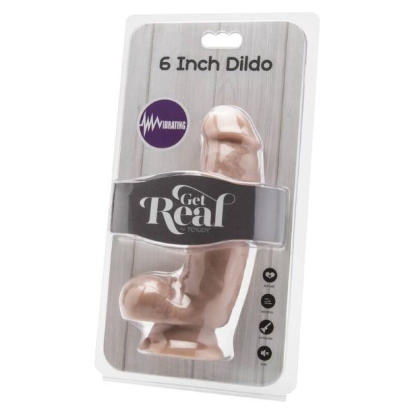 GET REAL - 12 cm vibratorius su kamuoliukais - Image 2