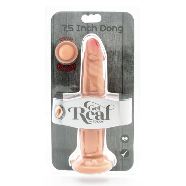 GET REAL – dvigubos tankio dildo 19 cm odos spalvos - Image 3