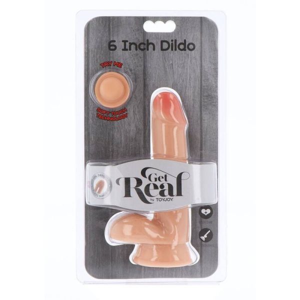 GET REAL – dvigubos tankio dildo 17 cm su kamuoliukais - Image 2