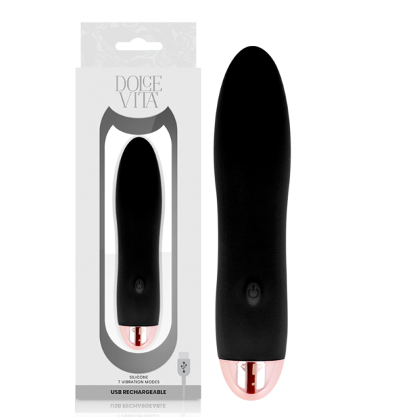 DOLCE VITA – įkraunamas vibratorius „four black“ 7 greičiai - Image 2