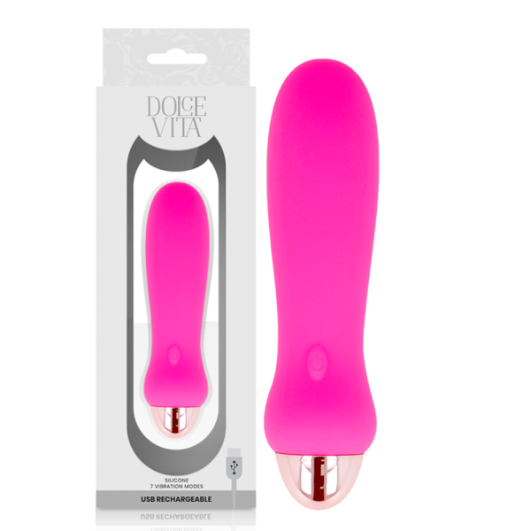 DOLCE VITA – įkraunamas vibratorius penki rožinis 7 greičiai - Image 2