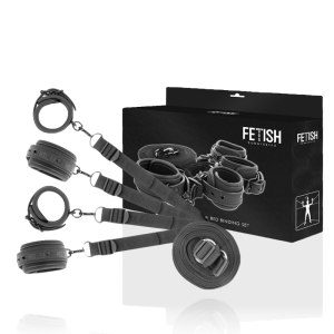 FETISH SUBMISSIVE BONDAGE – fetish submissive - ankle ir kulkų kalėjimo rinkinys su noprene padding