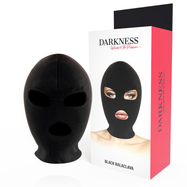 DARKNESS BONDAGE – darkness - bdsm pavaldumo kapšys su akių ir burnos atidarymais juodas