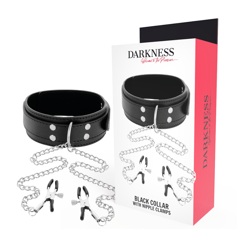 DARKNESS BONDAGE – darkness - kraujos kalėjimas su niplių spaustukais juodas