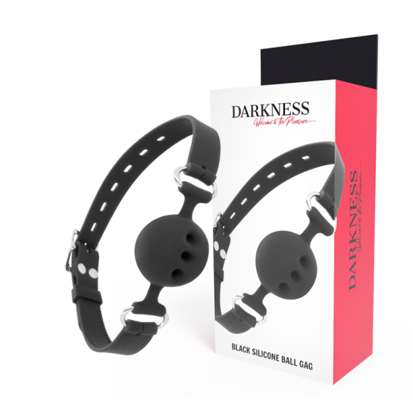 DARKNESS BONDAGE – darkness - juodas orui pralaidus silikoninis kalėjimas