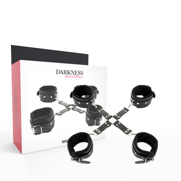 DARKNESS BONDAGE – darkness - odos ankletai kojoms ir rankoms juodi