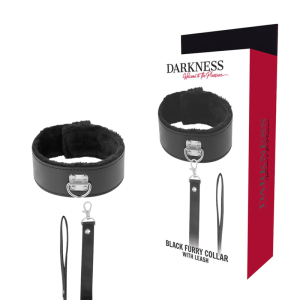 DARKNESS BONDAGE – tamsos - apmuštas kaklo vėrinys su titano grandine