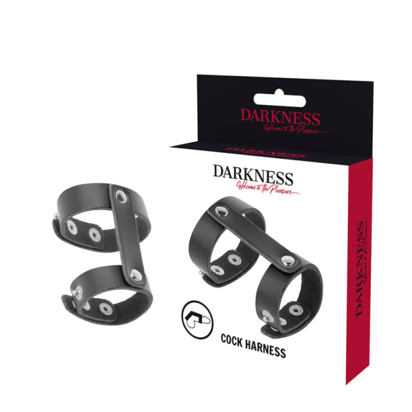 DARKNESS BONDAGE – darkness - odos reguliuojamas varpos ir kiaušinių žiedas
