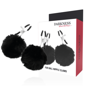DARKNESS SENSATIONS – tamsos - nipple clamps su pom pom