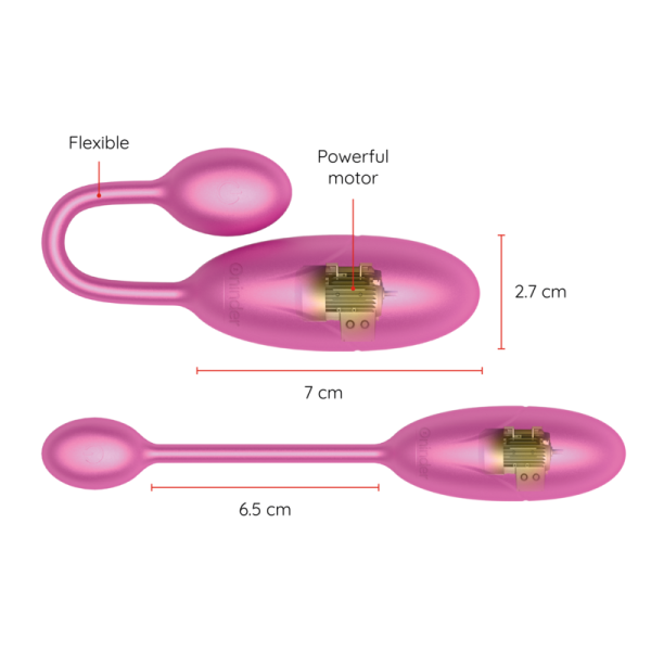ONINDER – denver vibracinis kiautas rožinis 7 x 2.7 cm nemokama programėlė - Image 3