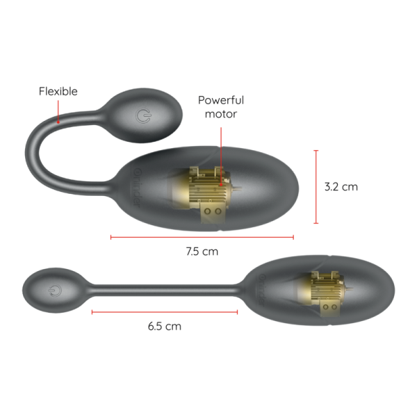 ONINDER – tokyo vibruojantis kiaušinis juodas 7.5 x 3.2 cm nemokama programėlė - Image 3