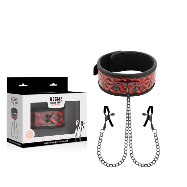 BEGME RED EDITION – begme - raudona redakcija kraštas su nippelio spaustukais ir neopreno paddingu - Image 2