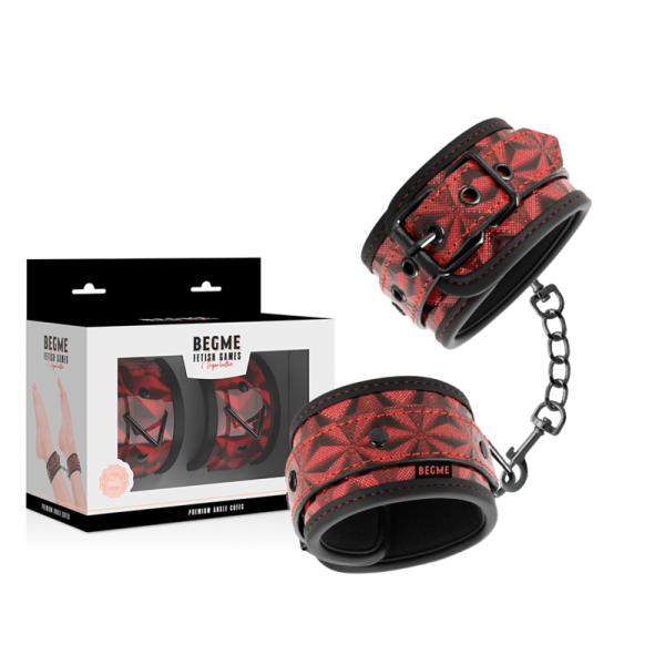 BEGME RED EDITION – begme - raudona red edition premium kulkšnų ankletės su neopreno paddingu - Image 2
