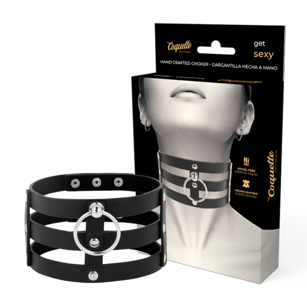 COQUETTE ACCESSORIES – coquette chic desire - fetišo stiliaus veganiškas odos kraštas