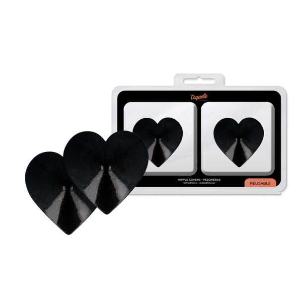 COQUETTE ACCESSORIES – coquette chic desire - nipple covers juodi širdutės